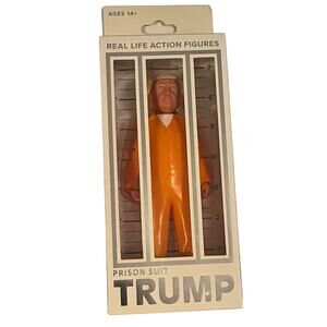NEW FCTRY Donald Trump Inmate Prison Suit "Lock Him Up" Action Figure 2023
